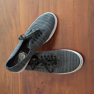 Vans Low Top Lace-up Skate Shoes, Black & White, Women's Size: 7